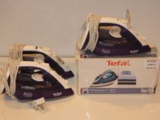 Lot to Contain 4 Assorted Boxed and Unboxed Ultra Glide Steam Irons