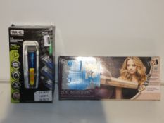 Boxed Assorted Hair Care Products To Include a Remington Curl Revolution Hair Curling Wands and a