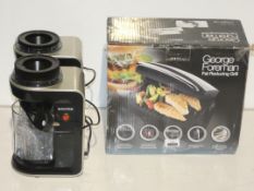 Assorted Items To Include George Foreman Fat Reducing Health Grills and 2 Breville Vegetable