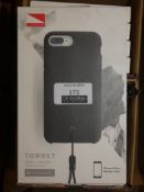 Boxed Torrey Grey Designer Iphone 7 and 8+ Cases In Black RRP £40 Each