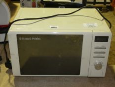 Russell Hobbs Mirrored Front Cream Microwave Oven