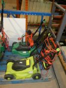 Assorted 1200W and 1000W Gardenline Lawnmowers