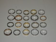 Lot to Contain 20 Gestner Style Desginer Shoe Piece Wedding Rings in Assorted Sizes and Styles