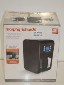 Boxed Morphy Richards Accents Pour Over Coffee Machine in Black RRP £60