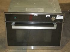 Stainless Steel and Black Fully Integrated Microwave Oven