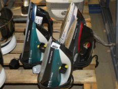 Assorted Unboxed Steam Irons by Morphy Richards and Breville