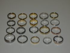 Lot to Contain 20 Gestner Style Desginer Shoe Piece Wedding Rings in Assorted Sizes and Styles