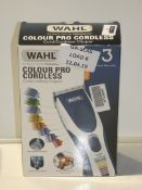 Boxed Wahl Cordless Colour Pro Hair Clipper Set RRP £40