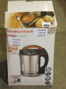 Boxed Morphy Richards 1.6L Stainless Steel Soup Maker RRP £65