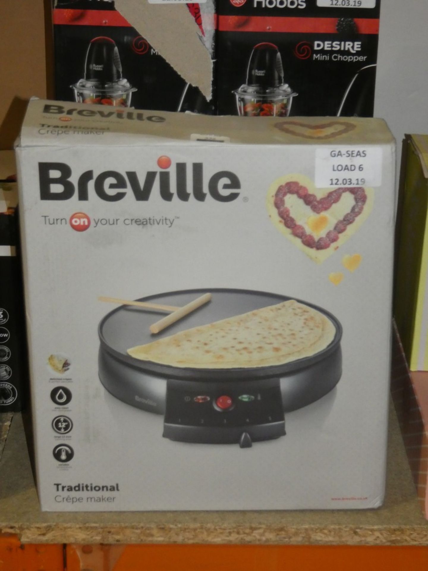 Boxed Breville Traditional Crepe Maker RRP £50