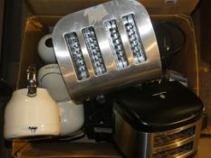 Assorted Kitchen Items to Include Russell Hobbs Toasters, Bosch Capsule Coffee Makers, Nespresso