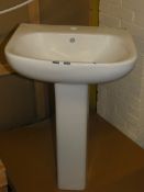 Lot to Contain 2 Boxed Solene Full Pedestal Sink Units RRP £80