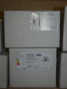 Lot to Contain 2 Boxed Assorted Lighting Items to Include An Oaks Lighting 2 Light Wall Light