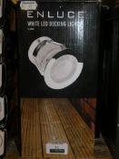 Lot to Contain 3 Assorted Enluce Lighting Items To Include White LED Decking Lights and Outdoor