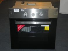 UBEFMM613 Fully Integrated Fan Assisted Oven In Black and Stainless Steel