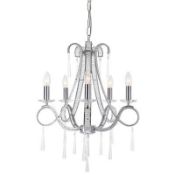 Boxed Home Collection Ella Glass Chandelier RRP £220