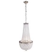 Boxed Home Collection Eleanor Stainless Steel and Glass Chandelier Ceiling Light RRP £200