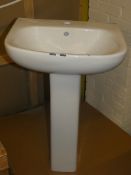 Lot to Contain 2 Boxed Solene Full Pedestal Sink Units RRP £80