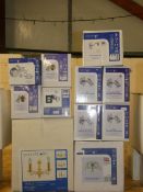 Lot to Contain 13 Assorted Search Light Wall Lights and Ceiling Lights To Include 2 3 Light