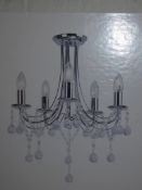 Boxed Home Collection Esmee Chandelier With Glass Droplets RRP £120