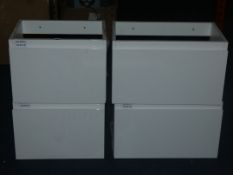 Lot to Contain 6 Wall Mounted 2 Draw Floating Units RRP £120