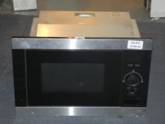 Fully Integrated Stainless Steel and Black BMG25BK Microwave Oven with Grill