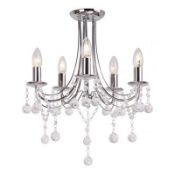 Boxed Home Collection Esmay Flush Chandelier Ceiling Light RRP £120