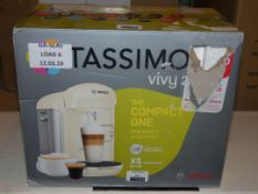 Boxed Bosch Tassimo Vivy 2 Complete Capsule Coffee Maker RRP £60 (Viewing Is Highly Recommended)