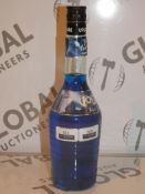 Lot to Contain 6 Brand New Bottles of Blue Italian Liqueur RRP £30 Each