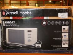 Boxed Russell Hobbs Legacy Compact Cream Digital Microwave RRP £80 (Viewing Is Highly Recommended)