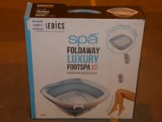 Boxed Homedics Foldaway Spa Foot Spa With Heat and Massager RRP £50 (Viewing Is Highly Recommended)