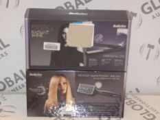 Lot to Contain 2 Boxed Babyliss Hair Care Products to Include Diamond Radiance Smoothing Brush and a