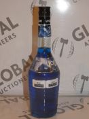 Lot to Contain 6 Brand New Bottles of Blue Italian Liqueur RRP £30 Each