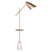 Boxed Jasper Conran Gold Floor Standing Lamp RRP £120 (Viewing Is Highly Recommended)