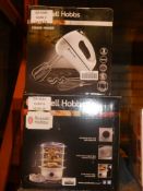 Lot to Contain 2 Assorted Items To Include a Russell Hobbs Steamer and a Russell Hobbs Hand Mixer (