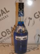 Lot to Contain 6 Brand New Bottles of Blue Italian Liqueur RRP £30 Each