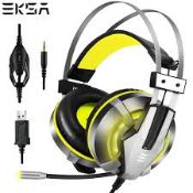 Boxed Brand New and Sealed EKSAE800 Gaming Headset in Yellow and is Compatible With Playstation 4,