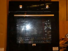 Multi Function Fan Assisted Single Electric Oven in Black (Viewing Is Highly Recommended)