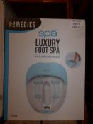 Boxed Homedics Spa Luxury Foot Spa with Massager RRP £50 (Viewing Is Highly Recommended)