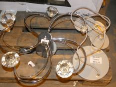 Lot to Contain 2 Assorted Spiral and Multi Drop Ceiling Lights (Viewing Is Highly Recommended)