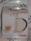 Boxed Bosch 1.7L 3000W Cream Cordless Jug Kettle (Viewing Is Highly Recommended)