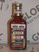 Lot to Contain 6 Brand New Bottles of Jacquines Rock and Rye Whiskey RRP £30 Each