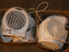 Lot to Contain 9 Desk Fan Heaters (Viewing Is Highly Recommended)