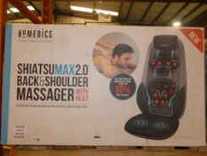 Boxed Homedics Back and Shoulder Massager With Heat (Viewing Is Highly Recommended)