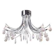 Boxed Home Collection Zoe Flush Ceiling Light RRP £125 (Viewing Is Highly Recommended)