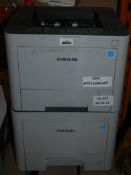 Lot to Contain 2 Samsung Monochrome Laser Printers (Viewing Is Highly Recommended)
