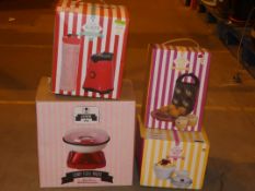 Lot to Contain 4 Assorted Cookshop Kitchen Items To Include Ice Cream Makers, Candy Floss Makers and