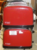 Russell Hobbs Flame Red 2 Slice Toasters RRP £30 Each