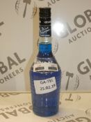 Bottle of 70cl Volare Blue Cracao Italian Liqueur RRP £30 a Bottle