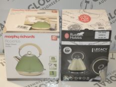 Boxed Assorted 1.5L Pyramid Kettles by Morphy Richards RRP £40 Each